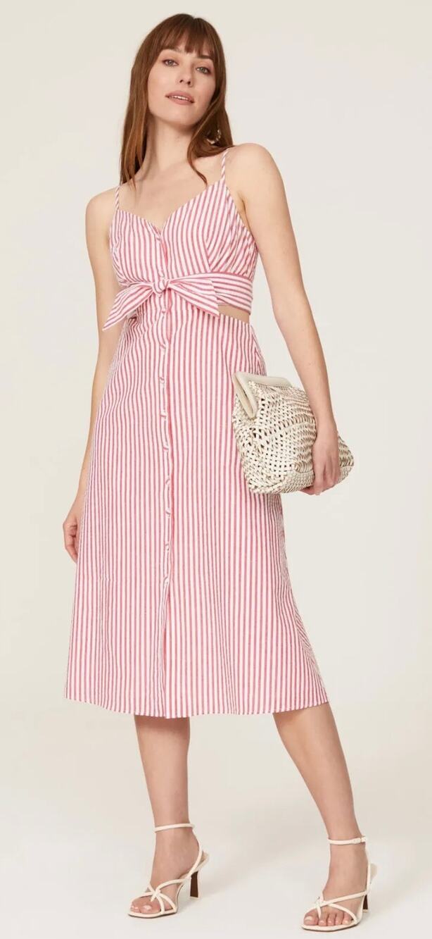 Jason Wu x RTR Red Stripe Tie Dress 12
